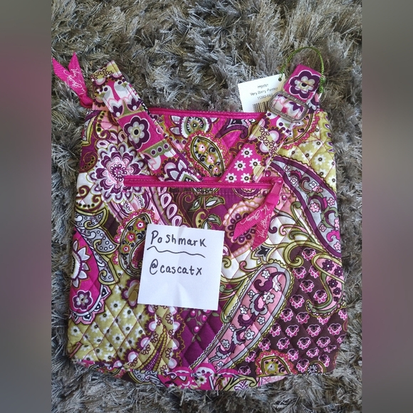 Hipster Very Berry Paisley Vera Bradley Shoulder Bag NEW WITH TAG - Picture 2 of 5